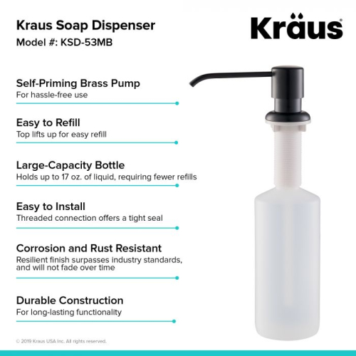 Дозатор миючого засобу KSD-53MB Kraus-foto5
