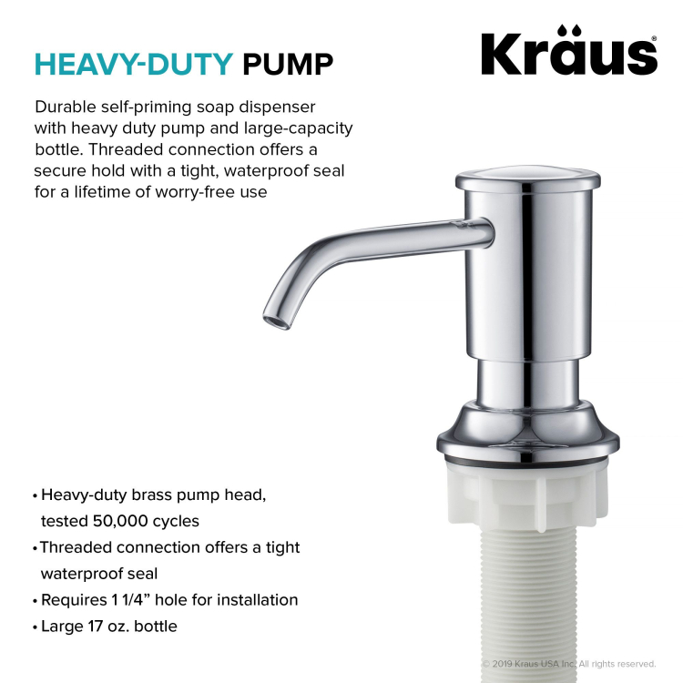 Дозатор миючого засобу KSD-80CH Kraus