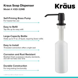 Дозатор миючого засобу KSD-32MB Kraus-foto6