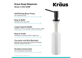 Дозатор миючого засобу KSD-43MB Kraus-foto3