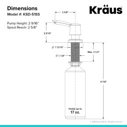 Дозатор миючого засобу MYLO KSD-51SS Kraus-foto4
