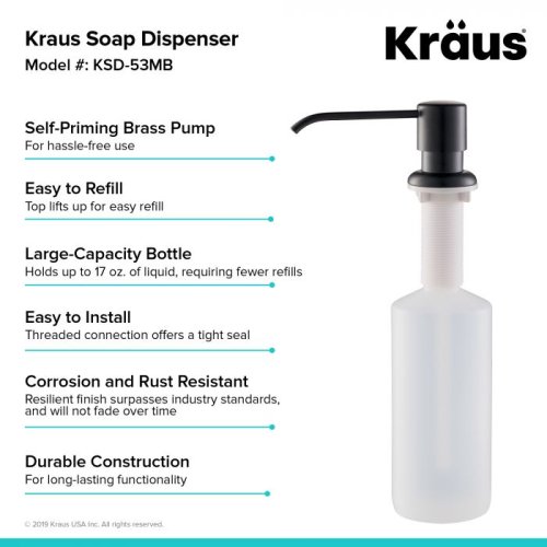 Дозатор миючого засобу KSD-53MB Kraus-foto5