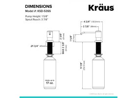 Дозатор миючого засобу KSD-53SFS Kraus-foto2