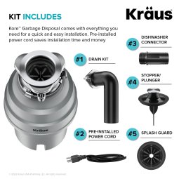 Подрібнювач харчових відходів KWD210-75MGR Kraus-foto7