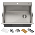 Кухонна мийка Kore KWT311-25 верхнього та нижнього монтажу, WORKSTATION