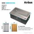 Кухонна мийка Kore KWU110-27 нижнього монтажу, WORKSTATION