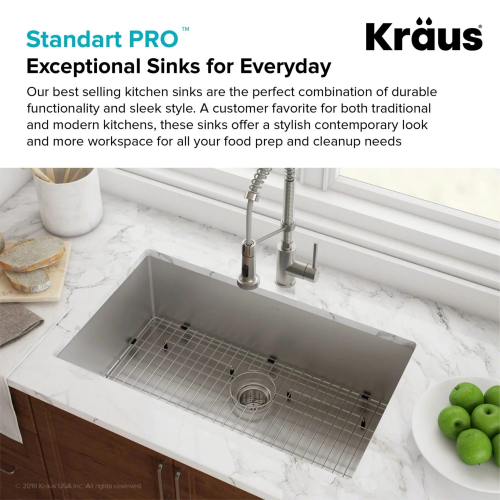 Мийка кухонна стальна KHU100-26 STANDART PRO™ Kraus-foto4