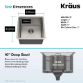 Мийка кухонна стальна KHU101-17 STANDART PRO™ Kraus