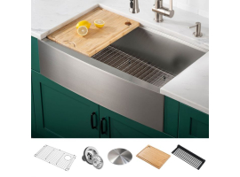 Кухонна мийка Kore KWF210-30 з переднім фартуком нижнього монтажу, WORKSTATION-foto9