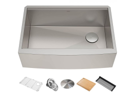 Кухонна мийка Kore KWF210-33 з переднім фартуком нижнього монтажу, WORKSTATION-foto2