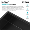 Кухонна мийка Kore KWF210-33/PGM WORKSTATION з переднім фартуком нижнього монтажу, покриття PVD