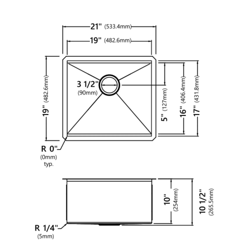 Кухонна мийка Kore KWU111-21 нижнього монтажу, WORKSTATION-foto3