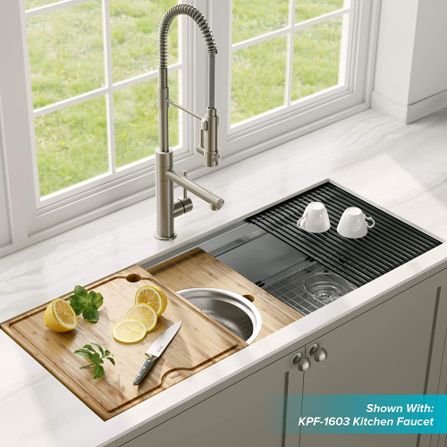 Мийка кухонна стальна KORE™ KWU120-45 KRAUS Товар з вітрини-foto7