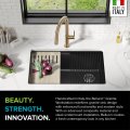 Кухонна мийка нижнього монтажу з композитного граніту BELLUCCI WORKSTATION KRAUS KGUW2-33MBL