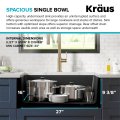 Кухонна мийка нижнього монтажу з композитного граніту BELLUCCI WORKSTATION KRAUS KGUW2-33MBL