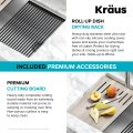 Кухонна мийка нижнього монтажу з композитного граніту BELLUCCI WORKSTATION KRAUS KGUW1-33WH