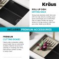 Кухонна мийка нижнього монтажу з композитного граніту BELLUCCI WORKSTATION KRAUS KGUW2-33MBL