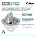 Кухонна мийка нижнього монтажу з композитного граніту BELLUCCI WORKSTATION KRAUS KGUW2-33MBL