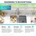 Кухонна мийка нижнього монтажу з композитного граніту BELLUCCI WORKSTATION KRAUS KGUW2-33MBL