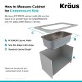 Мийка кухонна стальна KBU27 Kraus