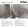 Мийка кухонна стальна KBU27 Kraus