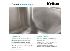 Мийка кухонна стальна KBU27 Kraus-foto7