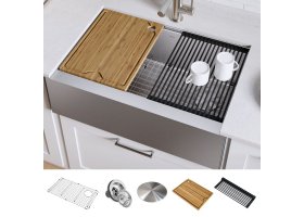 Кухонна мийка Kore KWF410-30 з переднім фартуком нижнього монтажу, WORKSTATION-foto8