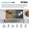 Кухонна мийка Kore KWF410-30 з переднім фартуком нижнього монтажу, WORKSTATION