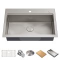 Кухонна мийка Kore KWT300-32 верхнього та нижнього монтажу, WORKSTATION
