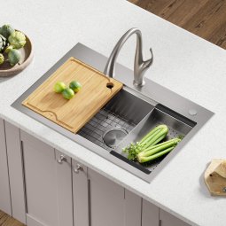 Кухонна мийка Kore KWT300-32 верхнього та нижнього монтажу, WORKSTATION-foto4