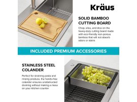 Кухонна мийка Kore KWT300-32 верхнього та нижнього монтажу, WORKSTATION-foto9