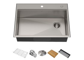 Кухонна мийка KWT310-30 верхнього та нижнього монтажу, WORKSTATION *Товар з вітрини