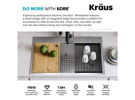 Кухонна мийка KWT310-30 верхнього та нижнього монтажу, WORKSTATION-foto10
