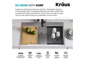 Кухонна мийка KWT310-30 верхнього та нижнього монтажу, WORKSTATION *Товар з вітрини-foto7