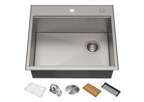 Кухонна мийка Kore KWT311-25 верхнього та нижнього монтажу, WORKSTATION-foto15