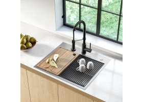 Кухонна мийка Kore KWT311-25 верхнього та нижнього монтажу, WORKSTATION-foto9