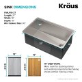 Кухонна мийка Kore KWU110-27 нижнього монтажу, WORKSTATION