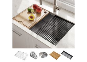 Кухонна мийка Kore KWU110-27 нижнього монтажу, WORKSTATION-foto8