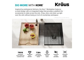 Кухонна мийка Kore KWU110-27 нижнього монтажу, WORKSTATION-foto7