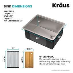 Кухонна мийка KWU111-23 нижнього монтажу, WORKSTATION-foto14