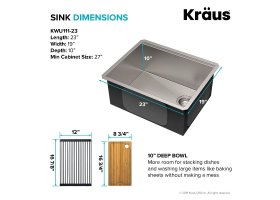 Кухонна мийка KWU111-23 нижнього монтажу, WORKSTATION-foto14