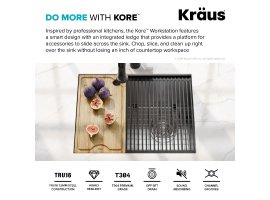 Кухонна мийка KWU111-23 нижнього монтажу, WORKSTATION-foto8