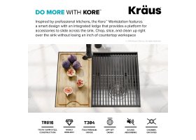 Кухонна мийка KWU111-23 нижнього монтажу, WORKSTATION-foto7