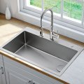 Кухонний комплект LOFTEN™ KCH-1000 мийка нижнього монтажу KHT410-33 + змішувач KPF-1610SFS Kraus