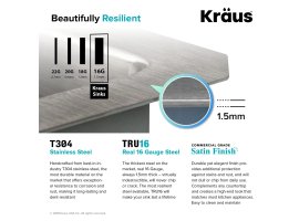Мийка кухонна стальна KHU100-26 STANDART PRO™ Kraus-foto3