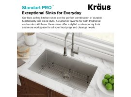 Мийка кухонна стальна KHU100-26 STANDART PRO™ Kraus-foto4