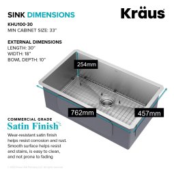Мийка кухонна стальна PRECISION™, KHU100-30-foto2