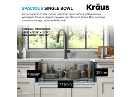 Мийка кухонна стальна PRECISION™, KHU100-30-foto5