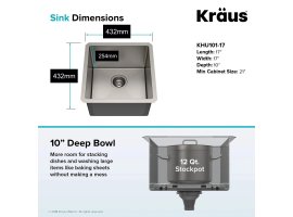 Мийка кухонна стальна KHU101-17 STANDART PRO™ Kraus-foto6