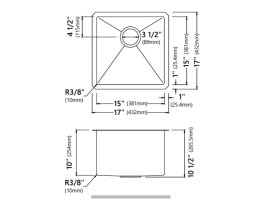 Мийка кухонна стальна KHU101-17 STANDART PRO™ Kraus-foto3
